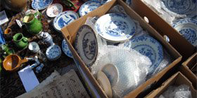 Old and not so old ceramics at the fleamarket